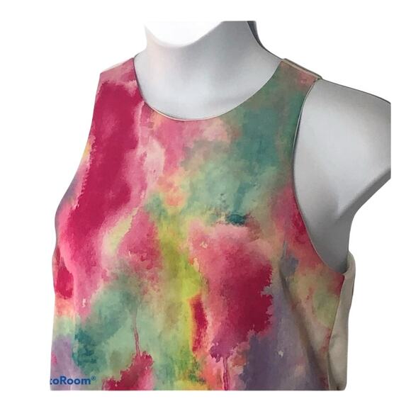 A’gaci Pastel Watercolor Sleeveless Dress Spring Easter Size Small - Picture 8 of 14